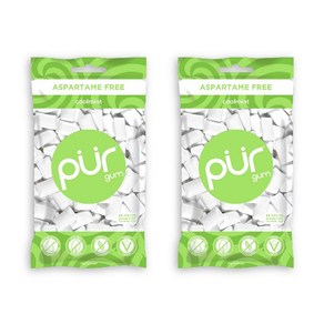 PUR Gum Coolmint 2.8 oz 2 Count PUR 쿨민트 검 2.8온스 2개, 79g, 1개