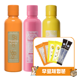 프로폴린스 가글 프로600ml 벚꽃600ml 유자600ml 일회용 체험분6매