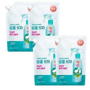 온더바디 코튼풋 발을씻자 풋샴푸 자몽향 리필 500ml