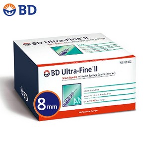 BD 울트라 파인2 인슐린 주사기 31G 8mm [0.3ml 0.5ml 1ml] 100개, 1세트, BD 주사기 8mm 1ml 100개