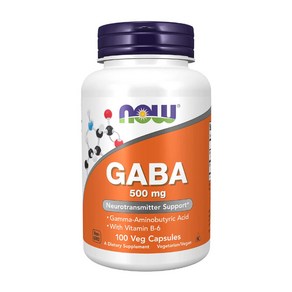 Now Foods 가바 GABA 500mg 100캡슐, 단품