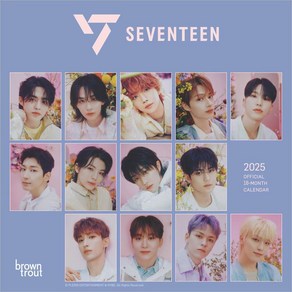 Seventeen OFFICIAL  2025 7 x 14 Inch Monthly Mini Wall Calenda  BownTout  K-Pop SVT Music Boy