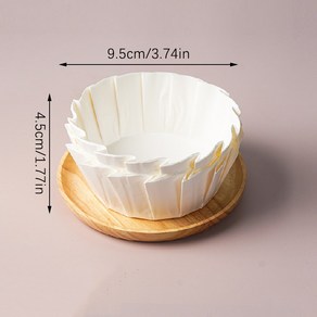 만두틀 바스크 치즈 케이크 기름 종이 트레이 접이식 몰드 일회용 릴리스 무스 베이킹 방지 가장자리, [01] S, 1개