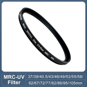 ND필터 카메라 필터 렌즈 MRC UV 하이 퀄리티 보호대 다층 코팅 나노 37 39 405 43 46 49 52 55 58 62 67 72 77 82 86 95 105mm, 19.62mm - MRC UV, 1개