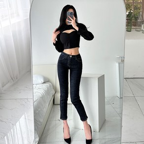 글램디브 쉐딘 데일리 일자핏 생지데님 AG2201