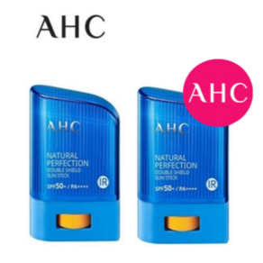 2024년 12월 제조[22g 기준] AHC 내추럴 퍼펙션 더블 쉴드 선스틱 SPF50+/PA++++/[파랑]썬스틱/ 스틱썬크림/ 썬크림/ 워터프루프 / 서핑 선스틱/ 스틱 선크림, 14g, 2개