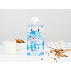 야베스목장 수제 짜먹는 요거트 100ml, 딸기, 2개