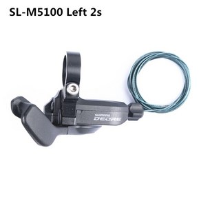 Shimano Deoe M5100 SLX SL M7000 M8000 시프트 MTB 자전거 시프터 레버 2S 11단 우측 시프터 좌측 시프트 레버(내부 케이블 포함), m5100 왼쪽 2s, 1개