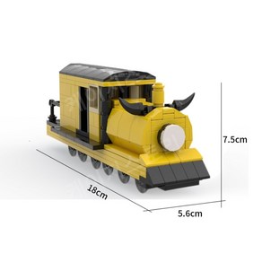 추추찰스 공포 거미 기차 토마스 호환 블록, 찰스 옐로우 트레인, 1개