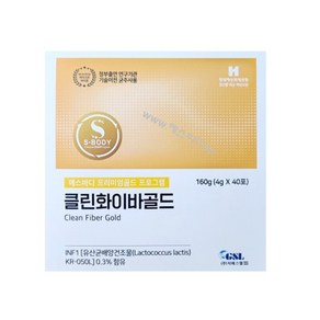 클린화이바골드(40포) 최신정품, 4g, 40개