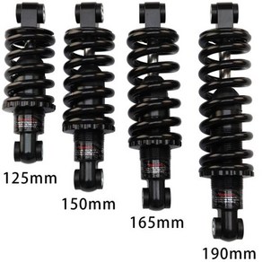 자전거 앞 쇼바 서스펜션 접이식 스쿠터 후방 충격 부품 스포츠, 03 24 24 125L  350LBS, 1개