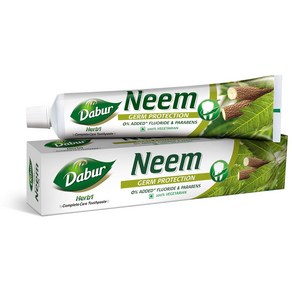 Dabu Heb Neem 강력한 세균보호 치약 200g 불소 및 파라벤 fee 풍부한 천연성분, 1개