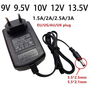 호환어댑터 9V 9.5V 10V 12V 13.5 V AC/DC 범용 전원 어댑터 공급 장치 9 10 12 볼트 1.5A 2A 2.5A 3A 5.5mm 스위칭, 68.AU plug - 9.5V-3A