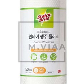 엠비아샵1 3M 원데이 행주 플러스 50매 X 1ROLL 일회용행주 청소용행주