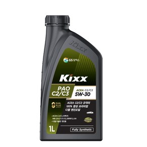 킥스 KIXX PAO C2/C3 5W-30 1L 디젤엔진오일, KIXX PAO C2/C3 5W30 1L, 5w30, 1개