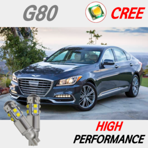 하이퍼포먼스 제네시스DH G80 LED후진등 CREE 50W 고휘도 차량용 T15전구, T15 2개-1세트, 1개