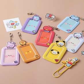 BT21 BT21 미니니 포토카드키링 타타 쿠키 치미