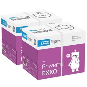 엑소 큐트베어 A4 복사용지(A4용지) 80g 2BOX (5000매)