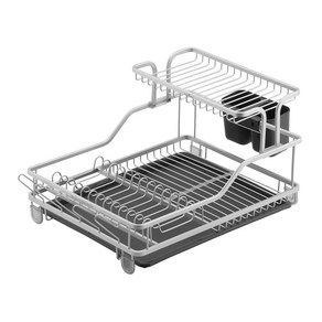 퀸센스 노아 식기건조대 2단, 혼합색상, 1개