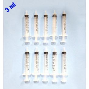 사이언스몰 바늘없는 주사기 (3ml) 과학실험용 동물급식용 공예작품용 잉크충전용 화장품소분용