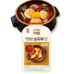 CJ 다담 바지락 순두부 찌개양념, 140g, 16개