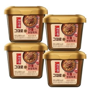 해찬들 그대로 끓여먹는 차돌 된장찌개 양념450g, 450g, 4개