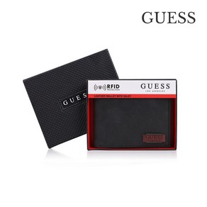 GUESS 게스 남성 스티치 반지갑 31GU13X030 블랙