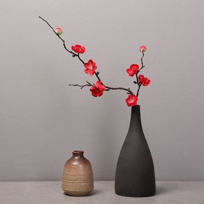 osshop 매화 조화 60cm, 10개, 매화 60cm - 레드