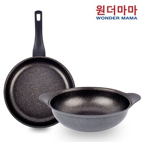 [1+1] 국내산 원더마마 프라이팬 28cm+양수웍 28cm 2종 세트 ( 평일 오후 2시 이전 주문건 ), 1개