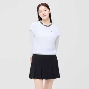 [클리브랜드 골프] 온라인단독 폴리스판 배색라운드 여성 민소매 티셔츠_CGWST42975