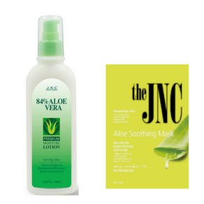 JNC본사정품 84%알로에베라 프리미엄 모이스처 로션 180ml+JNC마스크팩