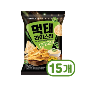 세븐일레븐 먹태 라이스칩 청양마요맛 봉지스낵 50g x 15개