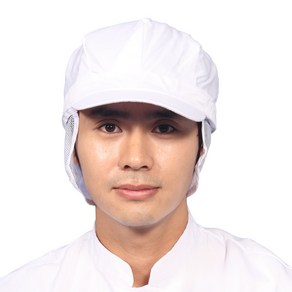 HACCP 위생모 망사 남자 제빵 영양사 모자 CA06, CA06 흰색, 1개