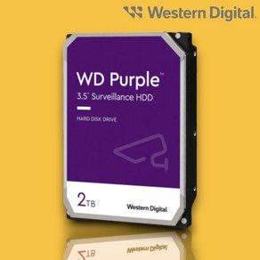 웨스턴디지털 WD Puple 2TB CCTV 하드디스크 보안용하드 HDD 저장장치, 1개