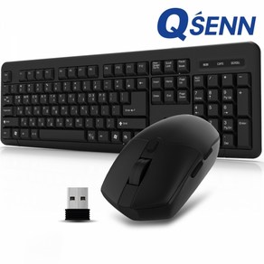 QSENN QSENN MK110 무선키보드 마우스 세트 (키스킨포함), 일반형