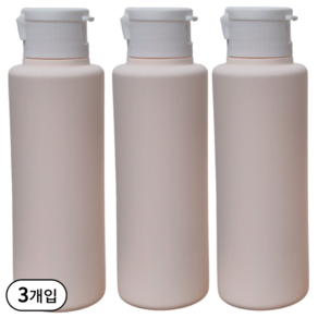 최신샵 화장품 샴푸 소분 용기 공병 심플 디자인, 100ml, 3개, 연핑크