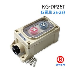 KGAUTO 2버튼 업다운 스위치 2회로 KG-DP26T(2a-2a) KC인증 HJ-07277, 1개