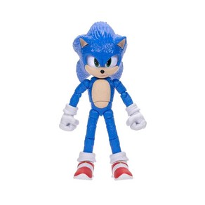 Sonic The Hedgehog 소닉 3 영화 액션 피규어 12.7cm(5인치) 소닉 컬렉터 장난감 피규어 남아 여아용 고관절 - 공식 라이선스 영화 제품 3개