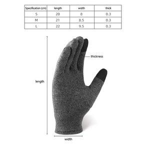 겨울 장갑 열 터치 스크린 열 방풍 따뜻한 장갑 1pc 관절염 장갑 여성 류마티스 자기 치료 장갑