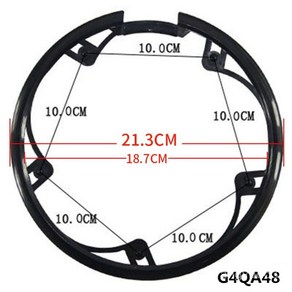 42T 44T 46T 48T 52T MTB 자전거 범용 크랭크 커버 캡 체인링 세트 체인 휠 가드, [11] G5QS-52, 1개