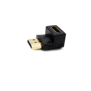 인네트 HDMI M/F 90도 아래 꺾임 젠더 TV 모니터 프로젝터 케이블 젠더 IN-HDMIMFALD, 1개