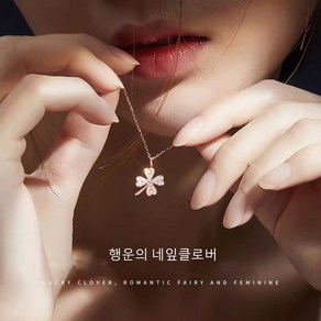 타리사 여성 14K 도금 네잎클로버다 목걸이 WQ19