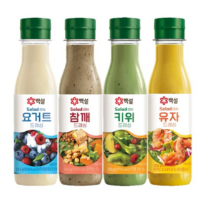 CJ 백설 드레싱 혼합 (요거트245g+참깨240g+키위250g+유자250g), 1세트, 985g