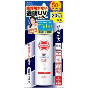 일본직발송 6. 선컷 KOSE 고세 산 컷 선크림 투명 스프레이 무 향료 60g SPF 50 PA B078J9C6LS, 60g_One Colo, 1개