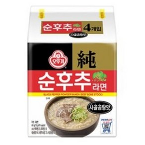 오뚜기 순후추라면 사골곰탕맛 110g, 12개