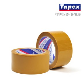 테이팩스 OPP테이프 황색 50mm x 50M 50롤 1BOX, 1개