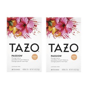 TAZO 타조 패션 Passion 20티백 2개