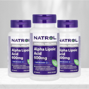 나트롤 알리포산 서방형 600mg 알파리포산 Alpha Lipoic Acid 3개