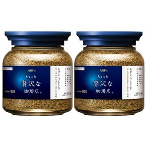 일본 AGF 조금 사치스러운 커피점 스페셜 블렌드 커피 80g 2병, 1세트, 2개입