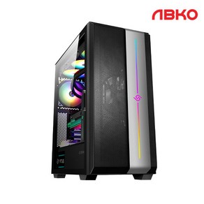 앱코 SUITMASTER 퍼포먼스 ARGB VGA SUPPORT 미들타워 케이스 블랙 P2000